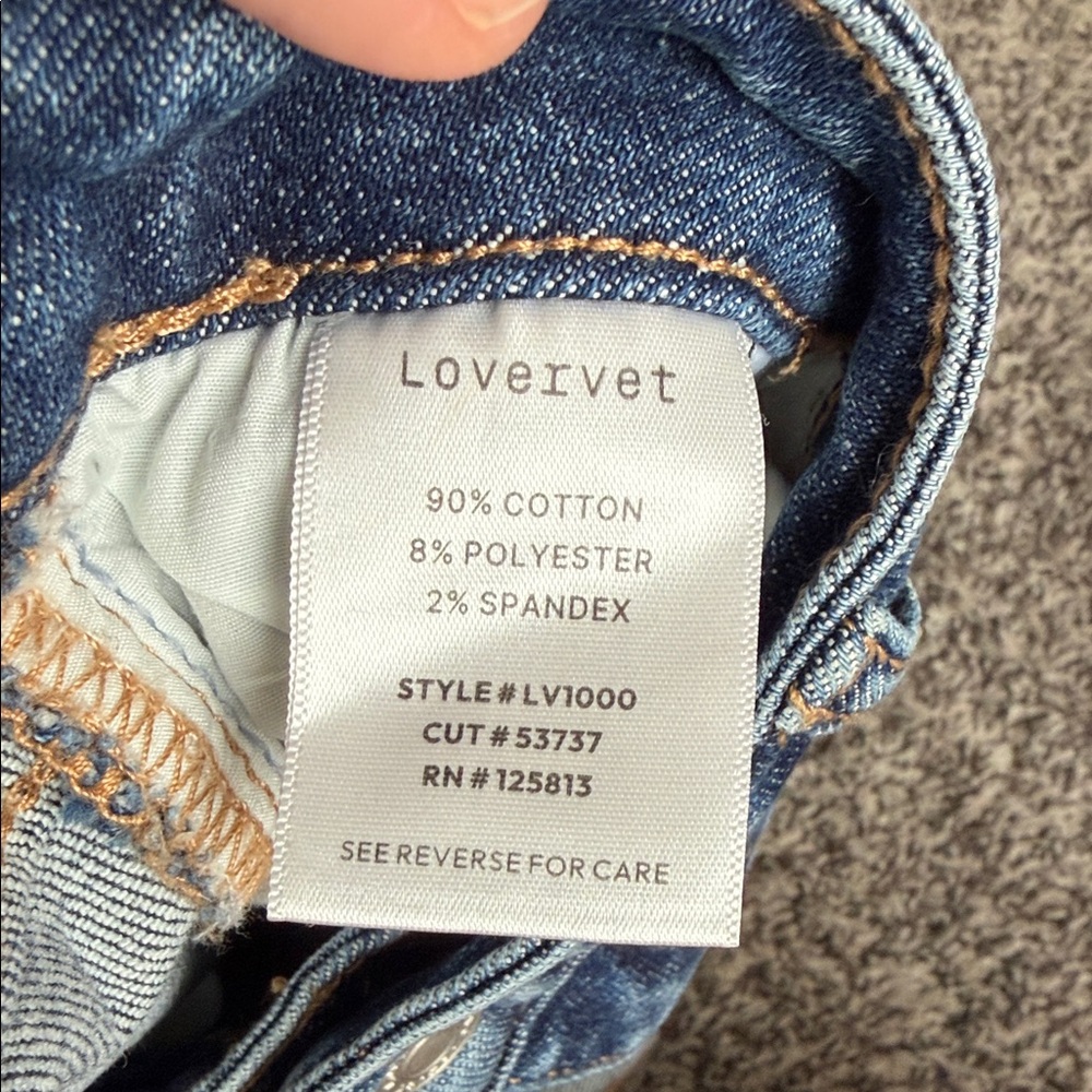 Distressed Blue Jeans - Picture 3 of 5